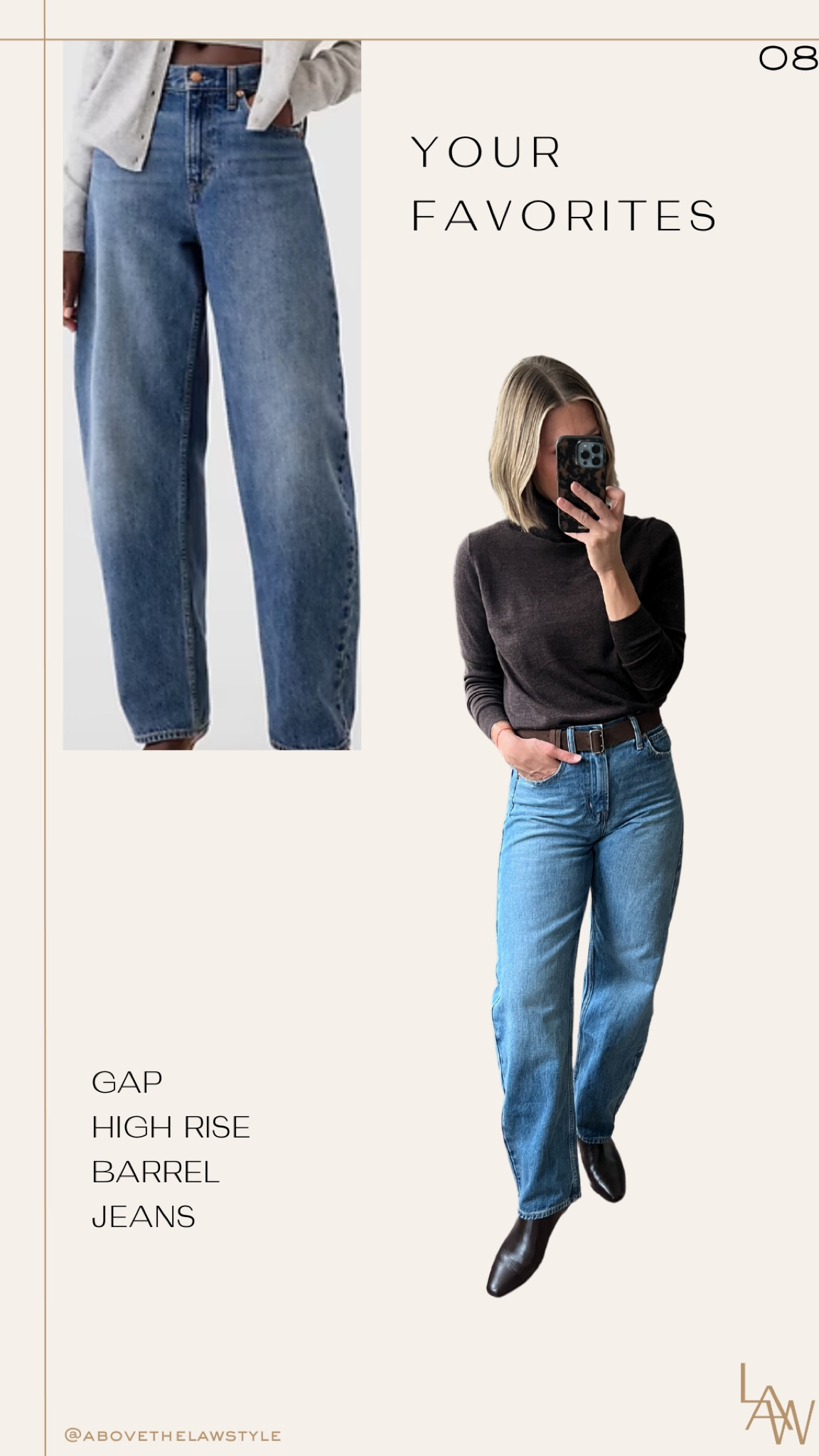 8. Gap Barrel Jeans, fit tts (wearing sized down one in 25/regular but should have stayed tts in 26/regular)

#LTKStyleTip #LTKFindsUnder50 #LTKFindsUnder100