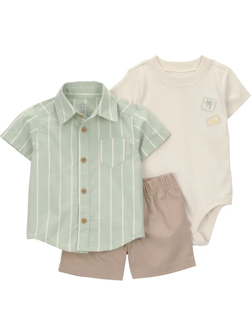 Carter's Child of Mine Baby Boy Outfit Set, 3-Piece, Sizes 0/3-24 Months | Walmart (US)