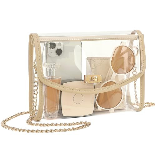 YGR Clear Bag Stadium Approved, Transparent Crossbody Bag Shoulder Bags for Stadium Events Concert, Clear Purse for Women | Amazon (US)
