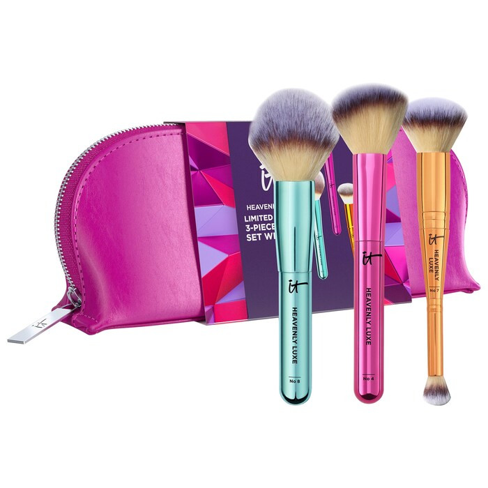 Your Heavenly Luxe 3-PC Brush Set with Bag - IT Cosmetics | Sephora | Sephora (CA)