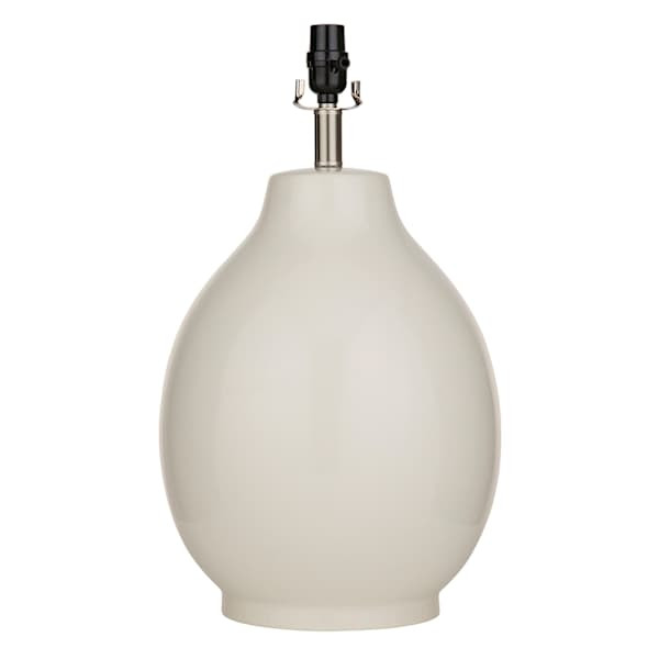 White Ceramic Medium Table Lamp Base, 20" | At Home