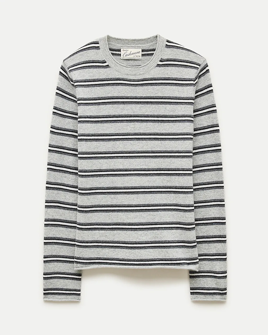 Rolled cashmere long-sleeve sweater in stripe | J. Crew US