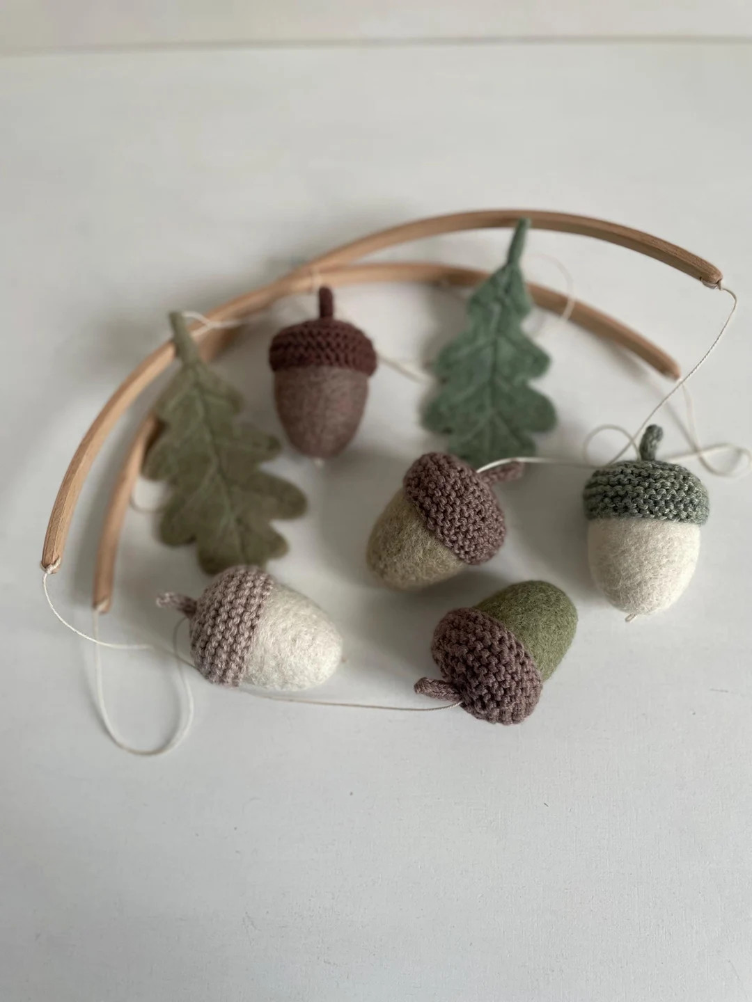 Baby Mobile / Acorn Mobile / Oak Tree Mobile / Forest Baby Mobile / Handmade Mobile / Felt Wool M... | Etsy (US)