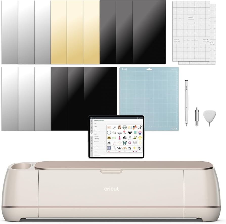 Cricut Maker 4 - Smart Cutting Machine (Seashell) | Digital Content Bundle - Includes Images in D... | Amazon (US)