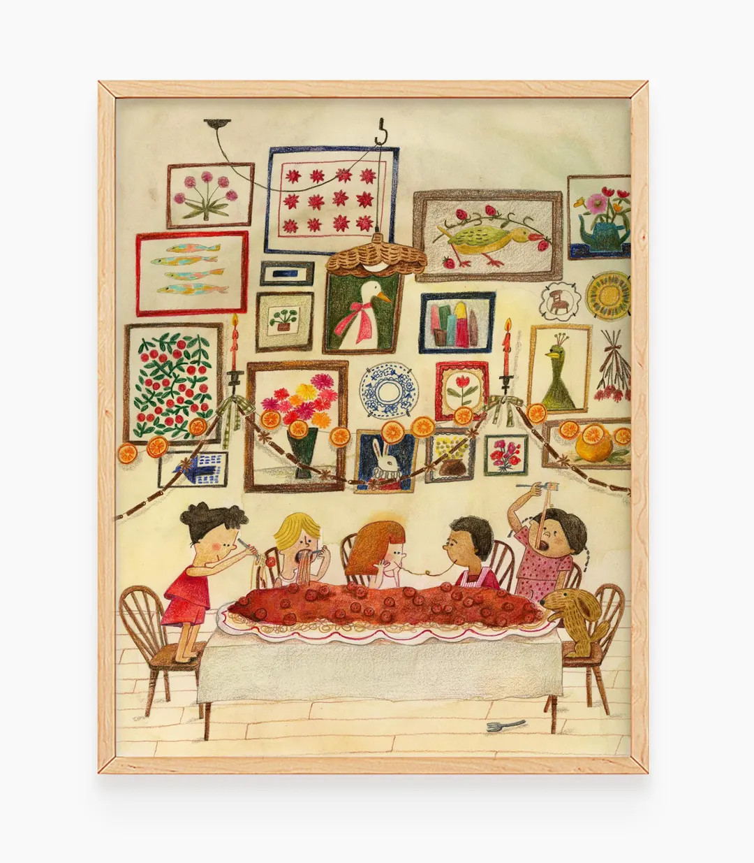 Meatball Spaghetti Dinner Art Print: Whimsical Watercolor Kitchen Decor - Etsy | Etsy (US)