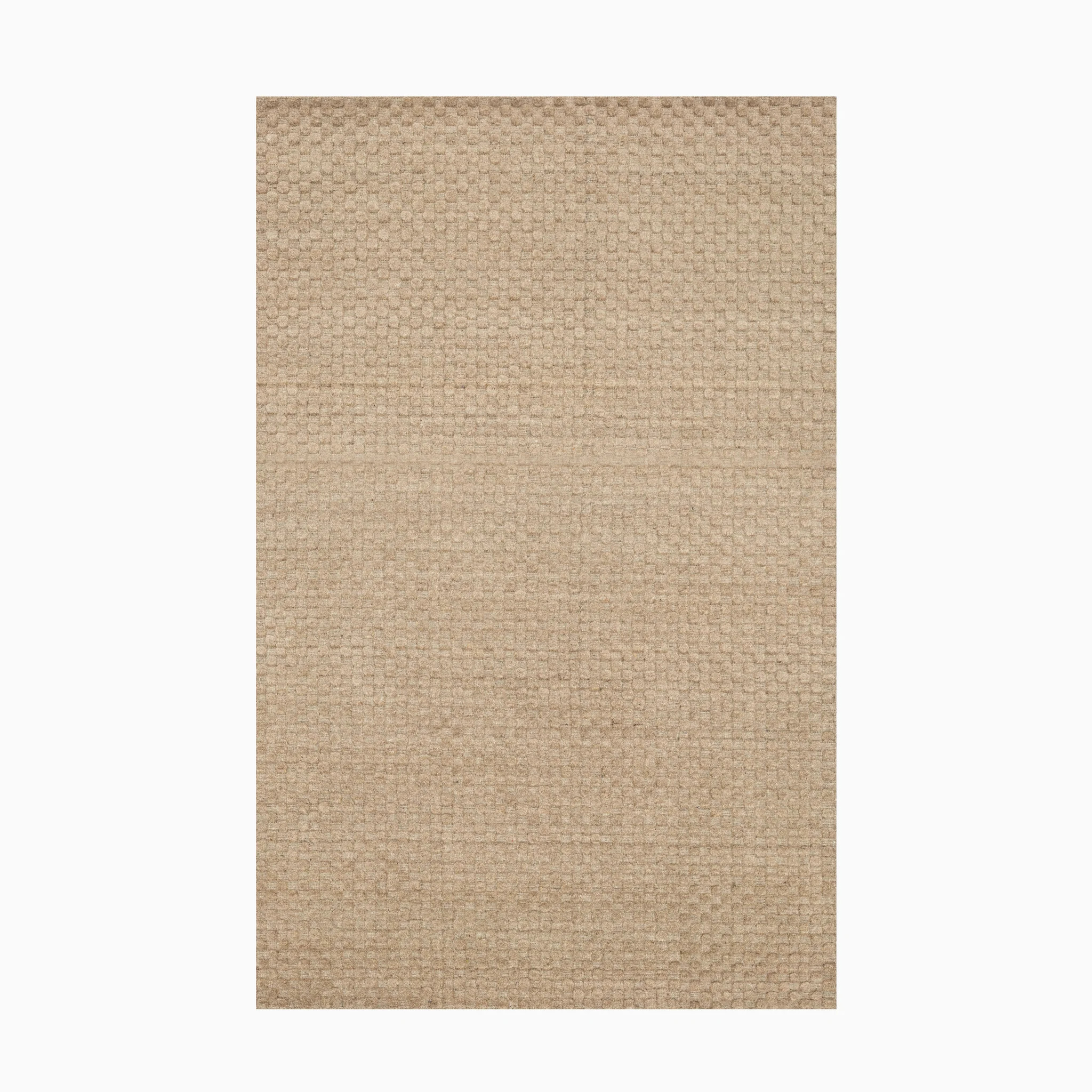 Quinton Wool Blend Rug in Canvas | Edward Martin