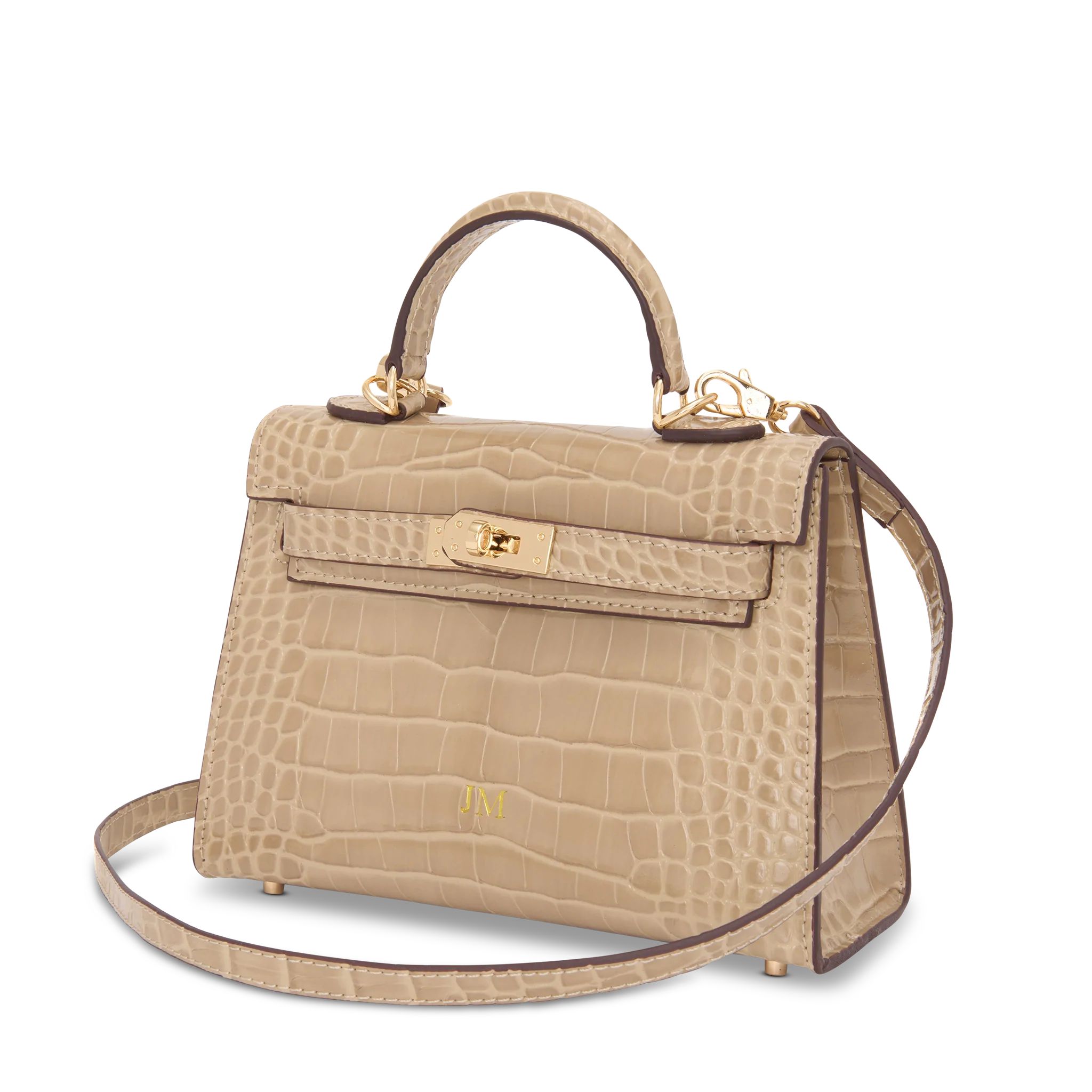 Lily & Bean Hettie The Croc Style Mini Bag -Khaki | Lily and Bean