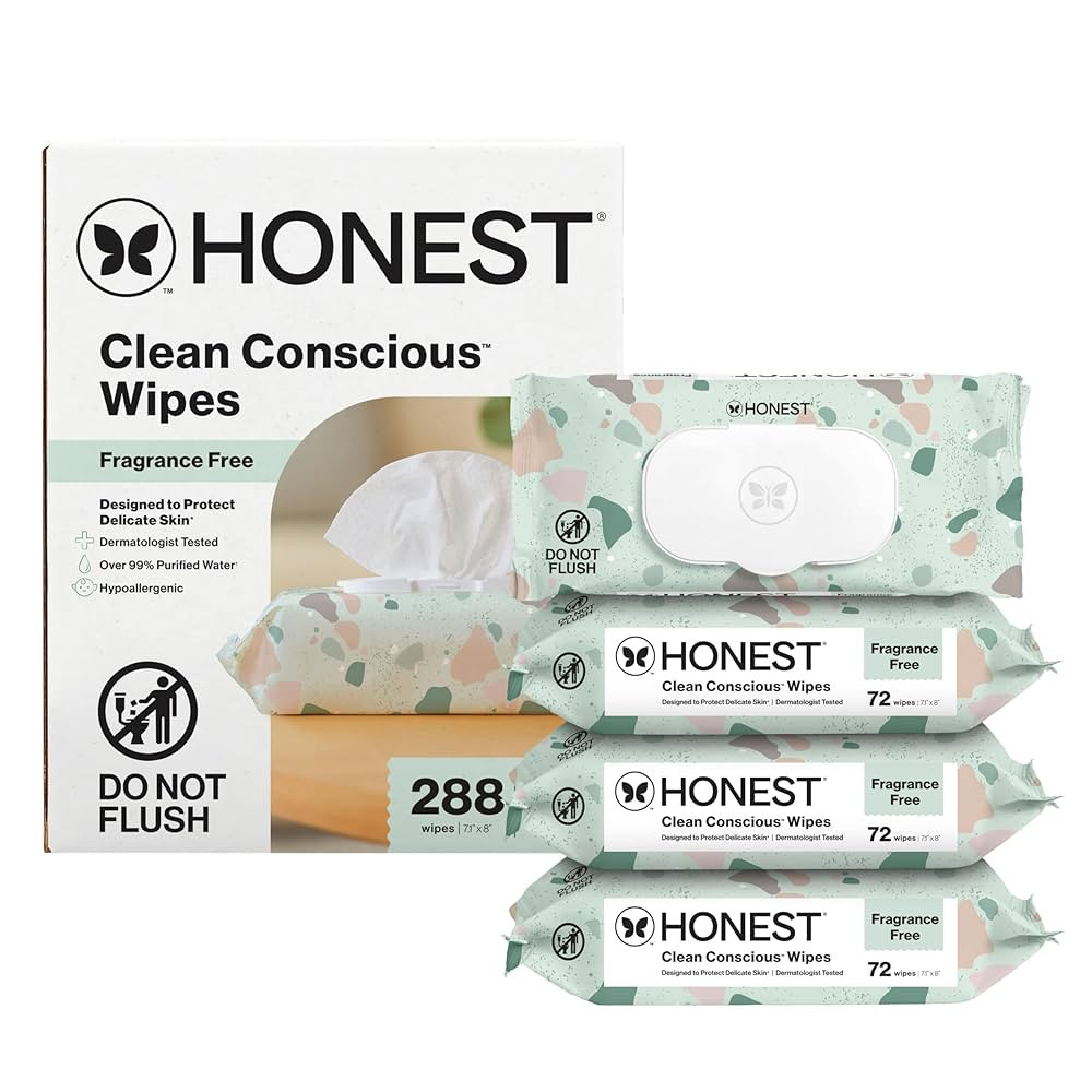 The Honest Company Clean Conscious Multi-Use Wipes, Unscented Hypoallergenic Baby Wipes for Sensi... | Amazon (US)