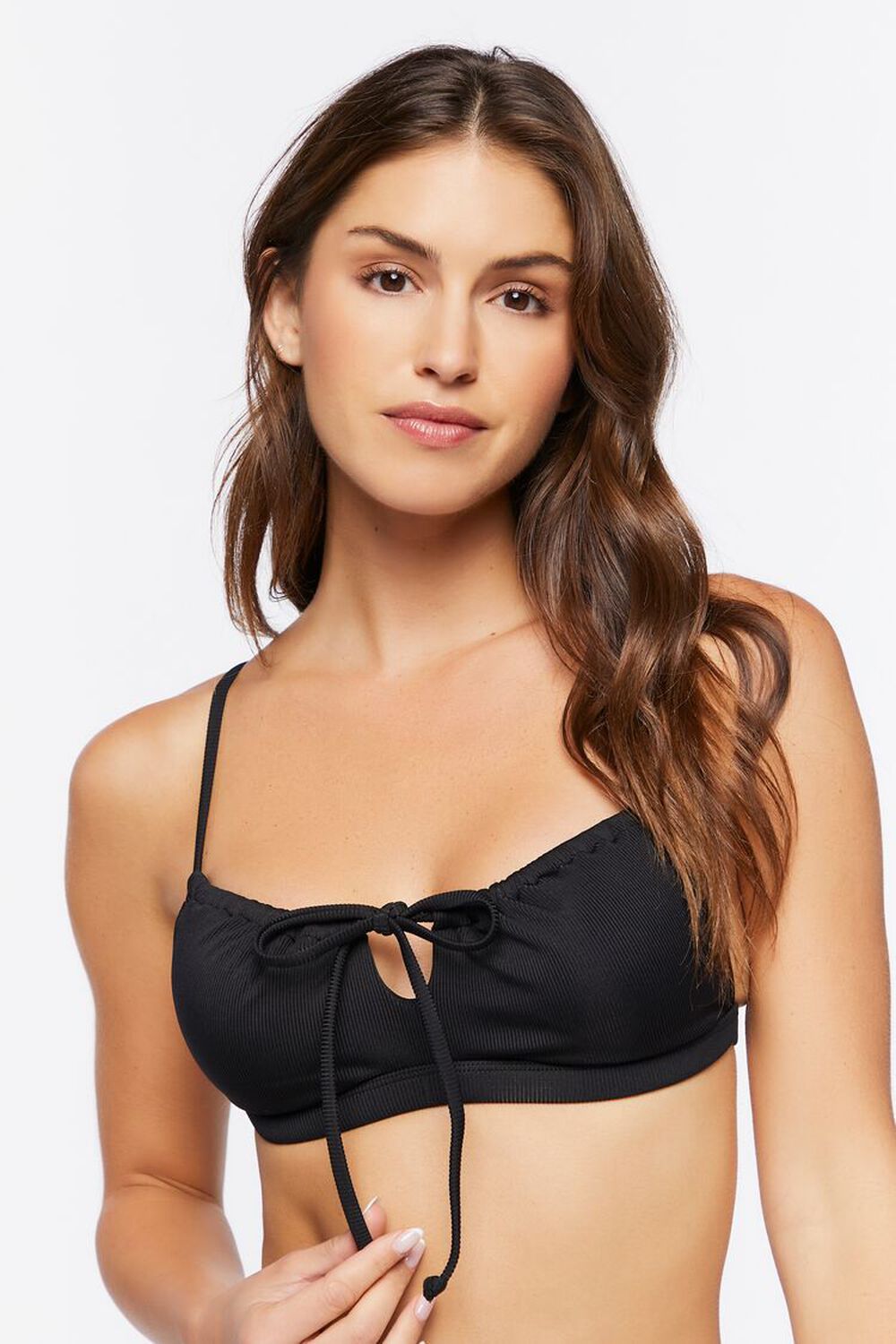 Tie-Front Bandeau Bikini Top | Forever 21 (US)