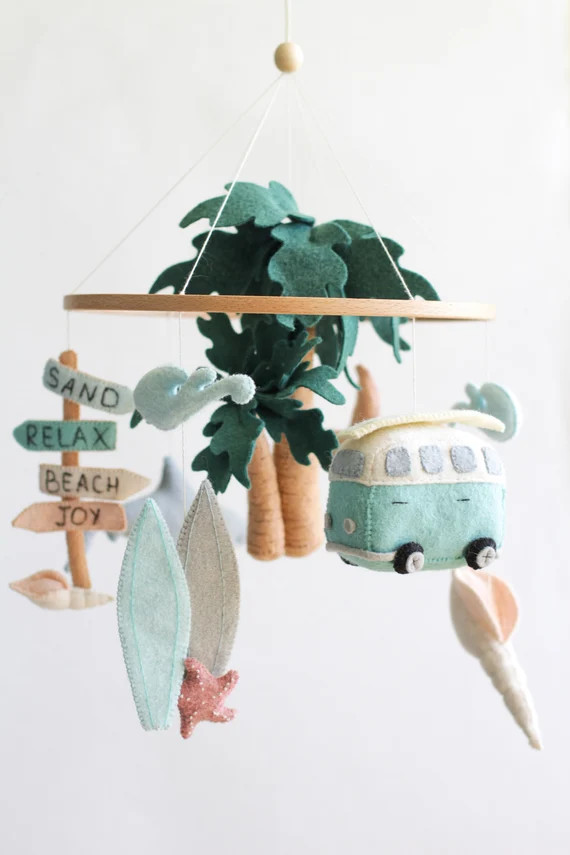 Beach Baby Mobile Ocean Baby Mobile Surfing Baby Mobile | Etsy | Etsy (US)