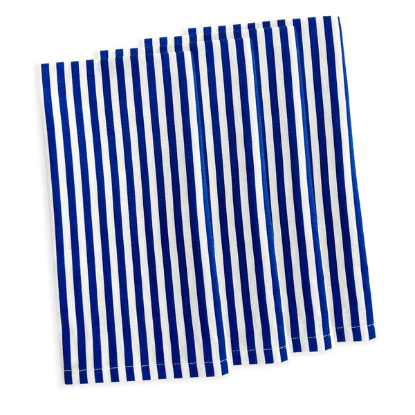 Pinstripe Dinner Napkins in Blue Set/4 | Caskata