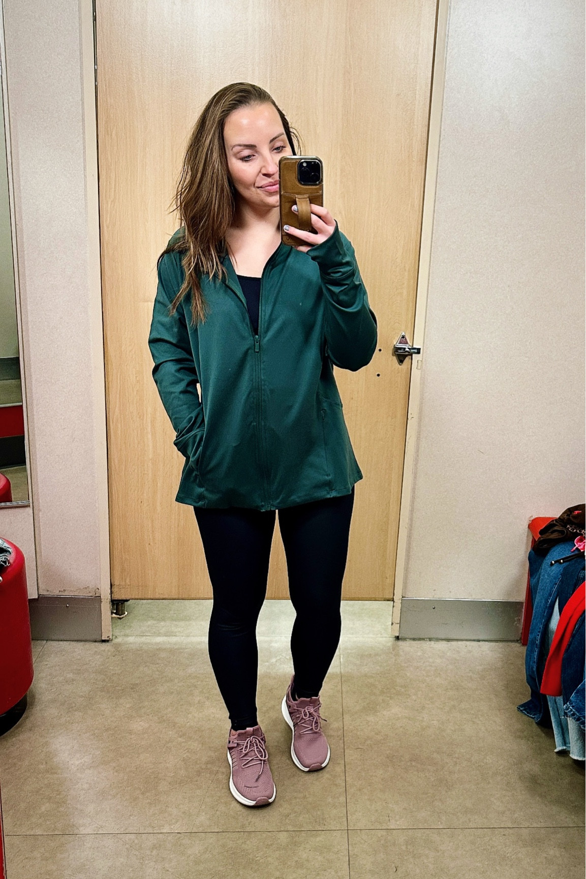 Found a jacket that matches my green activewear set (leggings and workout sports bra top). Always impressed with Targets activewear! 

#LTKFitness #LTKActive #LTKSaleAlert