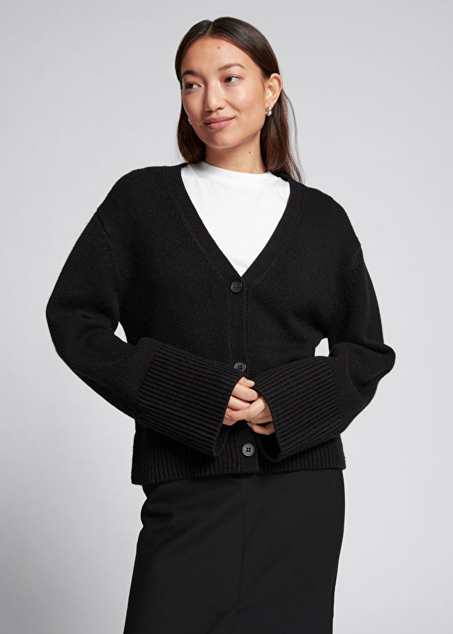 Oversized Wool Knit Cardigan | & Other Stories US