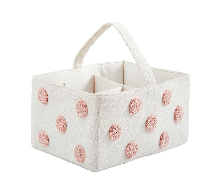 Embroidered Dot Nursery Storage Organizer | Pottery Barn Kids