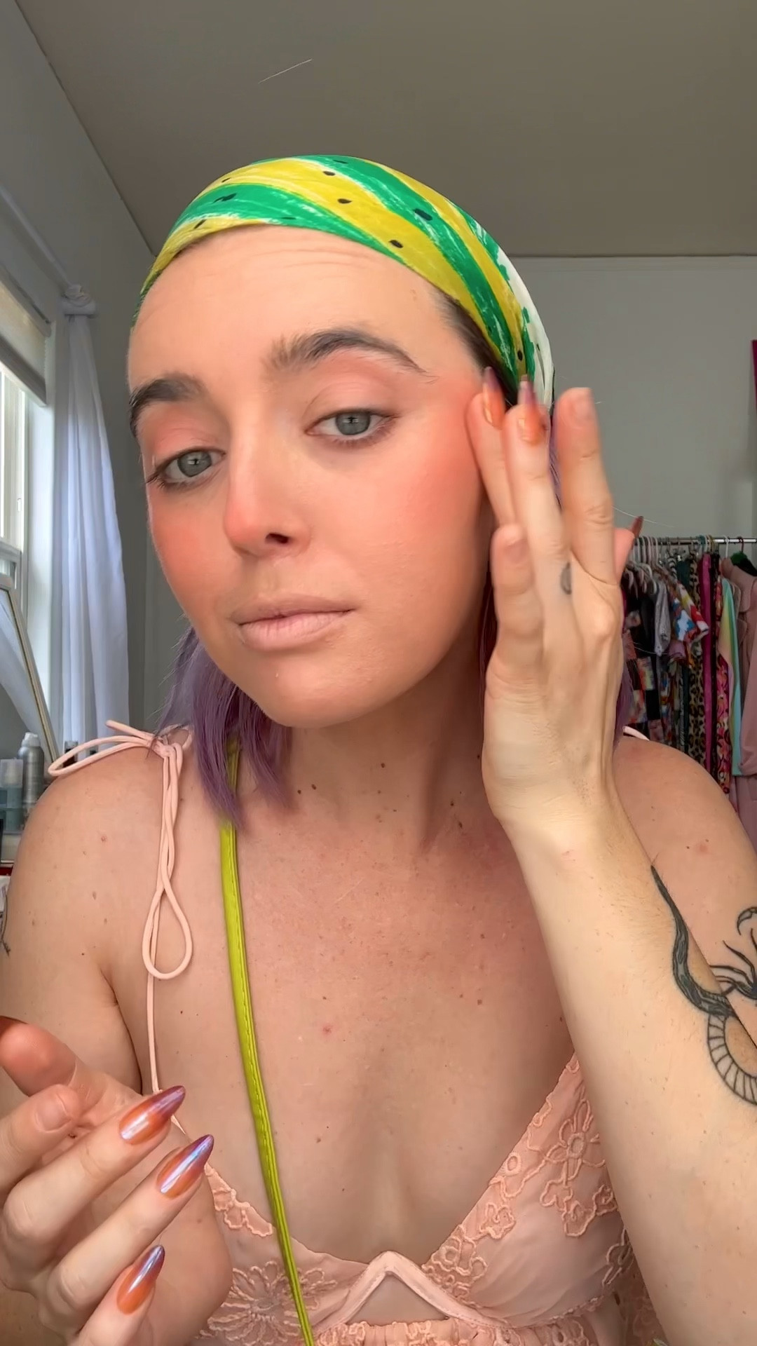 Champagne is wearing smashbox tinted halo moisturizer and Freck liquid blush.

Makeup beauty natural peach skincare spf sunscreen 

#LTKSeasonal #LTKbeauty