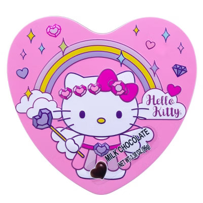 Hello Kitty Valentine's Heart Tin with Chocolate - 3.38oz | Target
