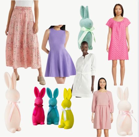 Spring finds from @walmart! These flocked bunnies go fast!