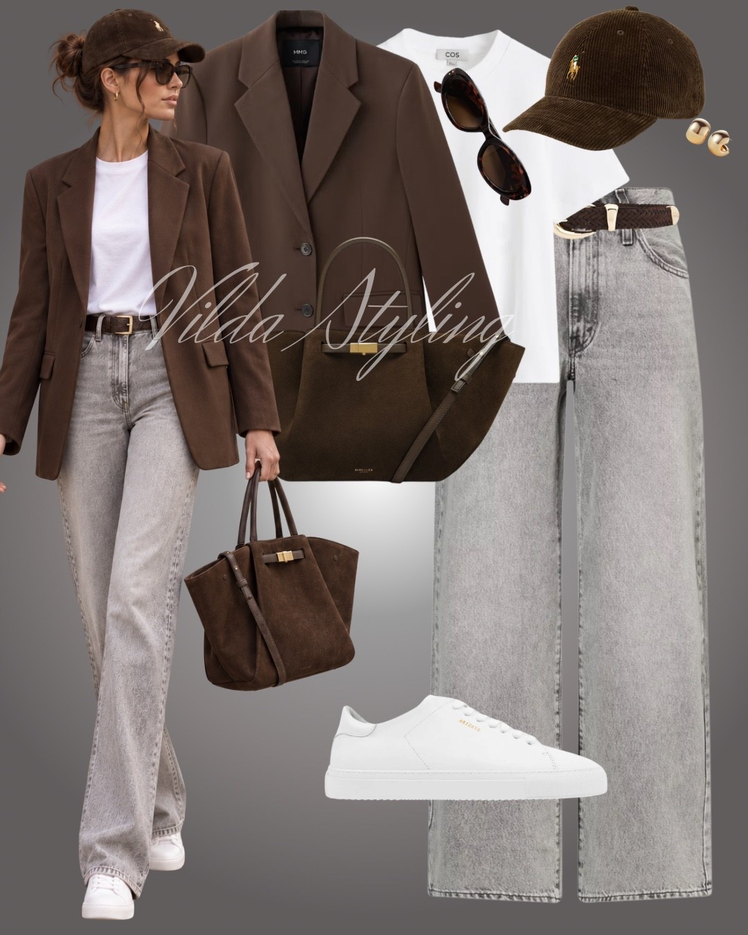 Brown blazer, relaxed grey denim and fresh white Axel Arigato sneakers 🤎 A polished casual look with timeless neutrals—perfect for effortless autumn days. 
#ad @Axel Arigato 
#LTKStyle #LTKFall #CasualChic #AutumnOutfit #BlazerStyle

#LTKautumn #LTKeurope #LTKjeans