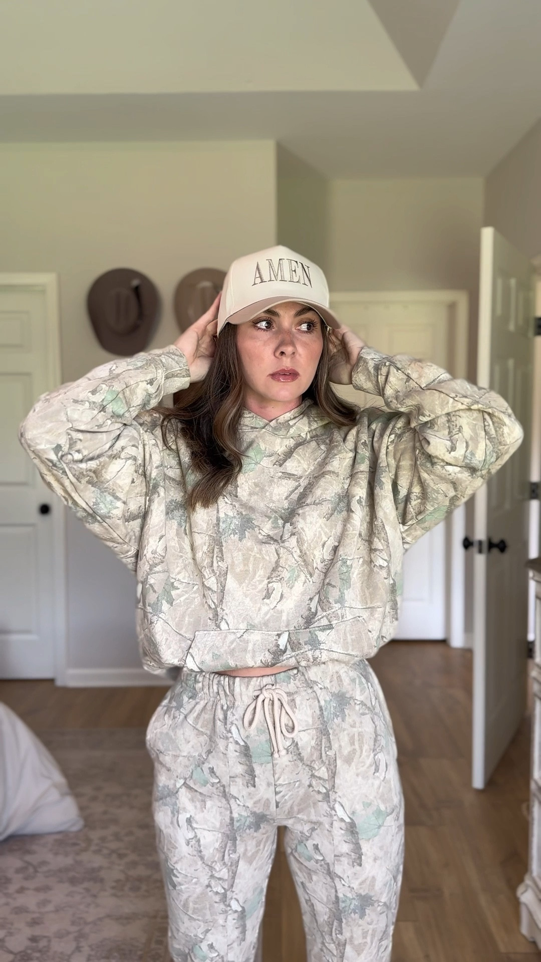 Run!!! This camo is too good! Wearing an XS bottom and M hoodie  

Walmart | Walmart fashion | camo | matching set | sweat set 

#LTKStyleTip #LTKFindsUnder50 #LTKSeasonal