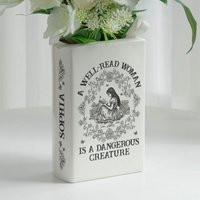 Personalized Ceramic Book Vase Home Decor Gift For Lovers | Etsy (US)