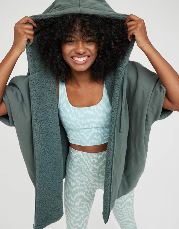 OFFLINE By Aerie Sherpa Lined Cape | Aerie