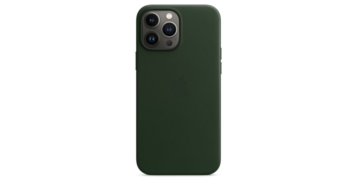 iPhone 13 Pro Max Leather Case with MagSafe - Sequoia Green | Apple (US)