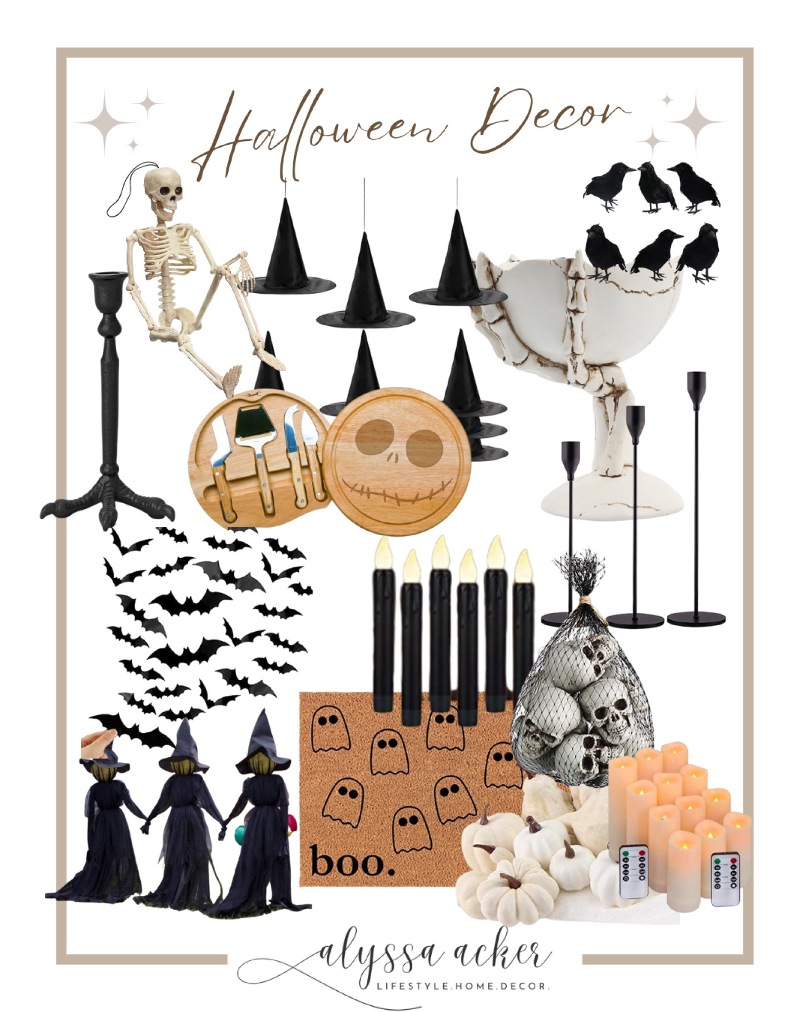 My favorite subtle yet festive Halloween 🎃 Decorations!!!! 

#halloween #skeletons #pumpkins #witches #floatingcandles #remotecandles #halloweencharcuterie #candybowl #crows #batdecor

#LTKSeasonal #LTKHoliday #LTKHalloween