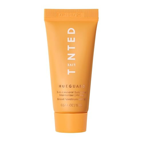 Live Tinted Hueguard® Mini 3-in-1 Mineral Sunscreen, Moisturizer, & Primer for Face and Body - Hydrate and Protect the Skin Year Round - SPF 30 to Protect Against UVA/UVB Rays, 0.5 Fl Oz | Amazon (US)