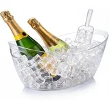 Clear Acrylic Ice Buckets Large Champagne Drink Cooler Storage Ice Tub with Scoops for Beer Cockt... | Walmart (US)