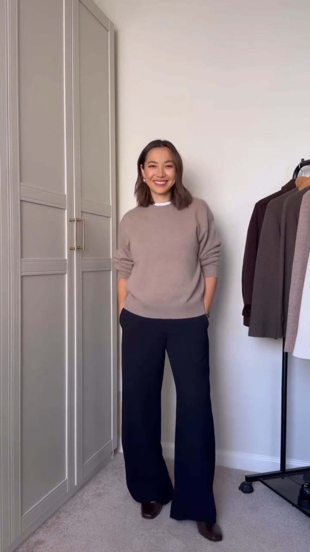 Cozy + casual winter outfit — aritzia pieces are on sale up to 50% off, sale ends 1/4 

Essential cashmere relaxed crew sweater — one of my top recommended oversized cashmere sweaters that can be worn untucked or tucked, and comes in neutral colors! It’s also made from cashmere following the strict sustainability criteria of the Good Cashmere Standard (GCS) which promotes improvement in animal welfare — just restocked! 

The Lodge Pant — an everyday, wrinkle resistant and perfect for travel pull on pant. Comes in several colors, lengths, and fabrics. 



#LTKSaleAlert #LTKootd