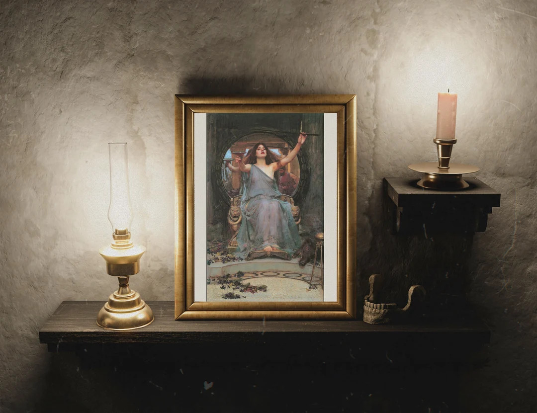 Circe Offering the Cup to Ulysses, Mythological Woman, John William Waterhouse, Oil Painting, Ody... | Etsy (US)