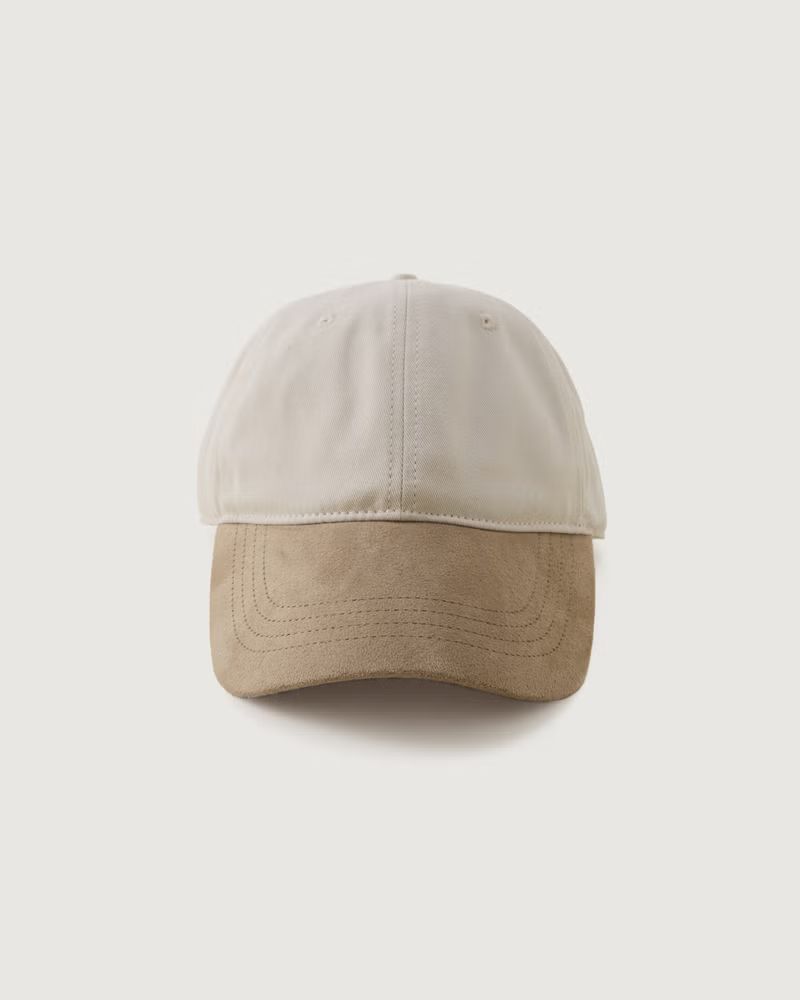 Gender Inclusive Faux Suede Bill Baseball Hat | Gender Inclusive Gender Inclusive | Abercrombie.c... | Abercrombie & Fitch (US)