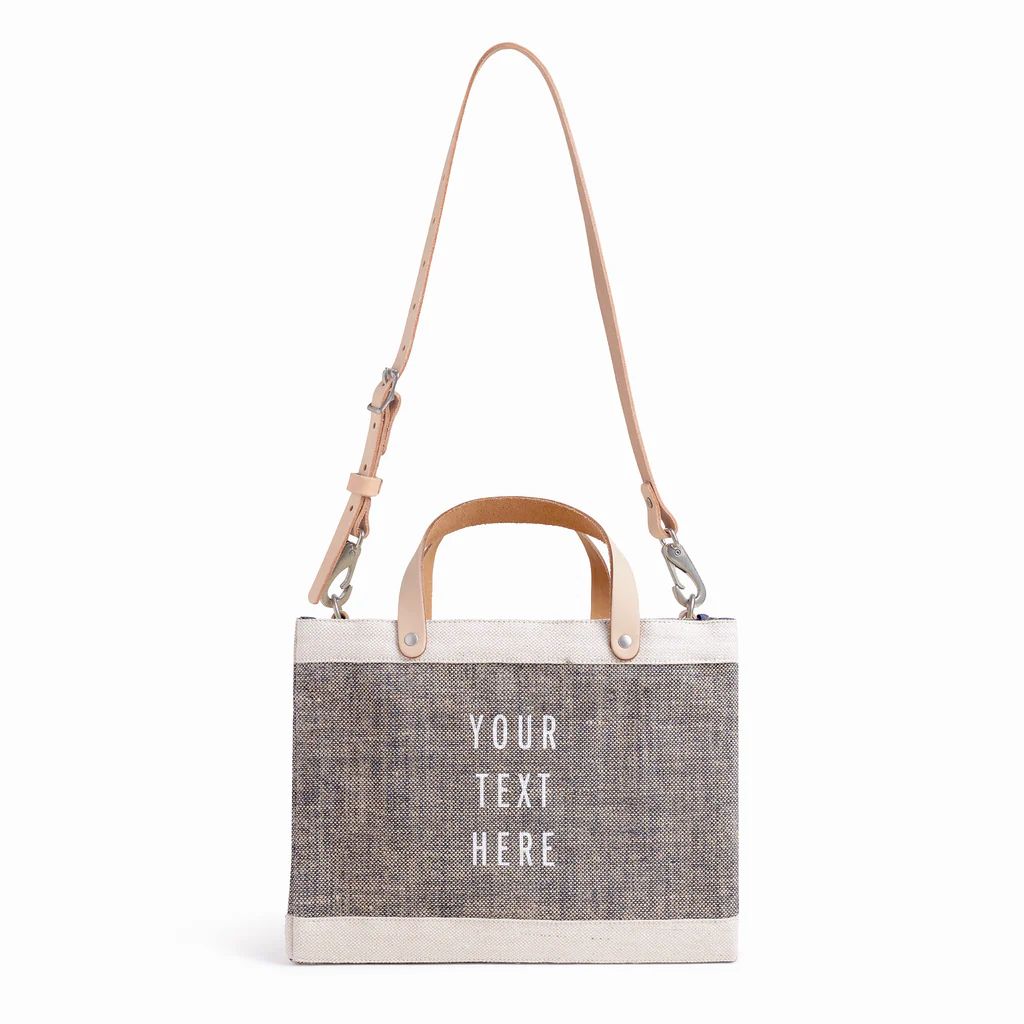 Petite Market Bag in Chambray with Strap | Apolis