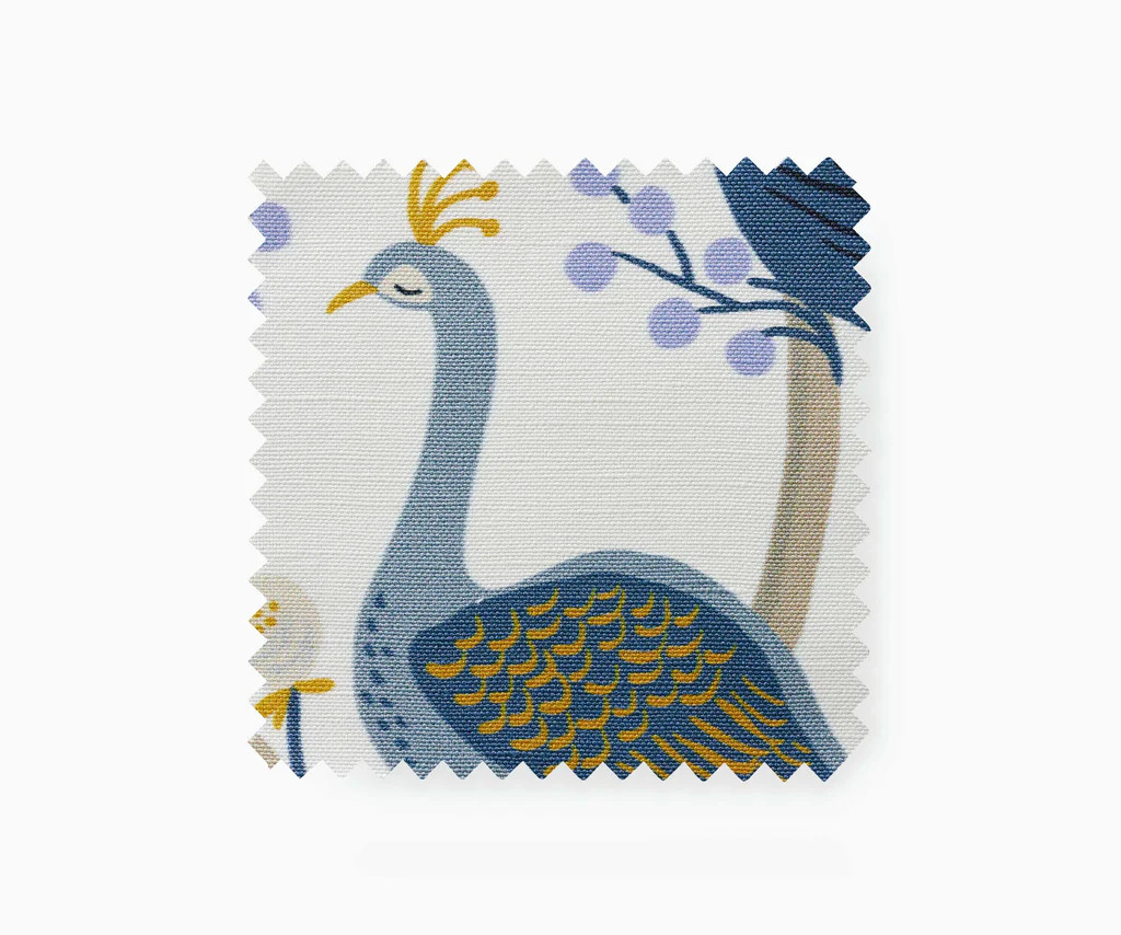 Furniture Fabric Sample - Peacock | Rifle Paper Co.