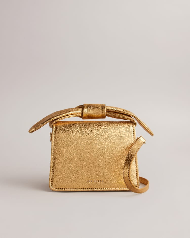 NIASINI - Bow Detail Metallic Crossbody Bag | Ted Baker (US)