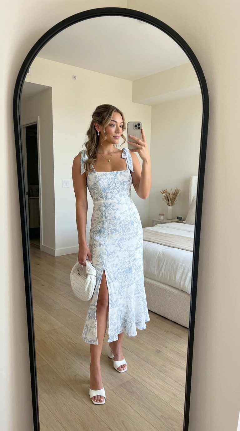 Blue Toile Midi Dress | Something Blue Bridal Shower & Engagement Photos

The perfect something blue dress for your bridal shower, engagement photos, rehearsal brunch, honeymoon, welcome party, bridal luncheon, baby shower, or spring wedding guest outfit. 

 #LTKWedding