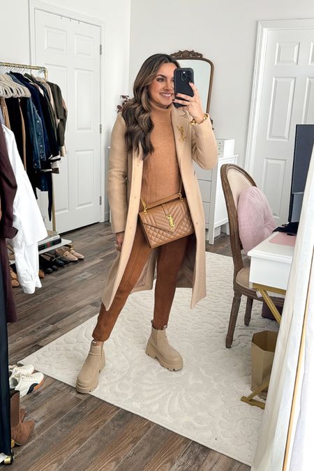 Tan camel coat size xxs petite - size up a size if you want to button your coat over a sweater
Suede leggings size small petite TTS - usually size 2 petite 10% off and free shipping with code HONEYSWEETXSPANX
Sweater size xxs TTS
Ugg Boots size 5.5 TTS 
Bracelets size small TTS 

Honeysweetpetite
Honey sweet petite 


Comment LINK for outfit and sizing details! I’ll send you a DM!

Casual but still elevated fall outfit! When you’re not sure what to wear go with the same tones! I love pairing camel and tan colors together.


All outfit details are linked on my @shop.ltk app page! In the app search honeysweetpetite and follow my profile! You can also click the link in my bio! @honeysweetpetite

Direct link: https://liketk.it/4loL1



#falloutfit #outfitinspo #fashionstyle #monochromaticoutfit #neutralstyle #fashioninspiration #cozyoutfit #petitefashion #autumnfashion #ootd 

#LTKsalealert #LTKstyletip #LTKGiftGuide