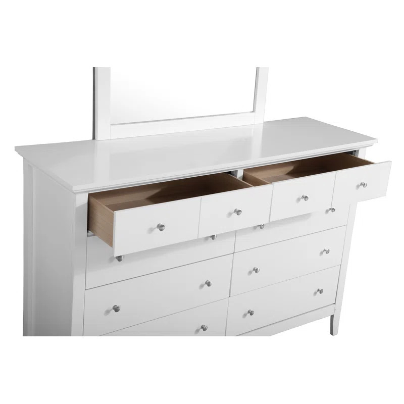 Metra 8 - Drawer Dresser with Mirror | Wayfair North America