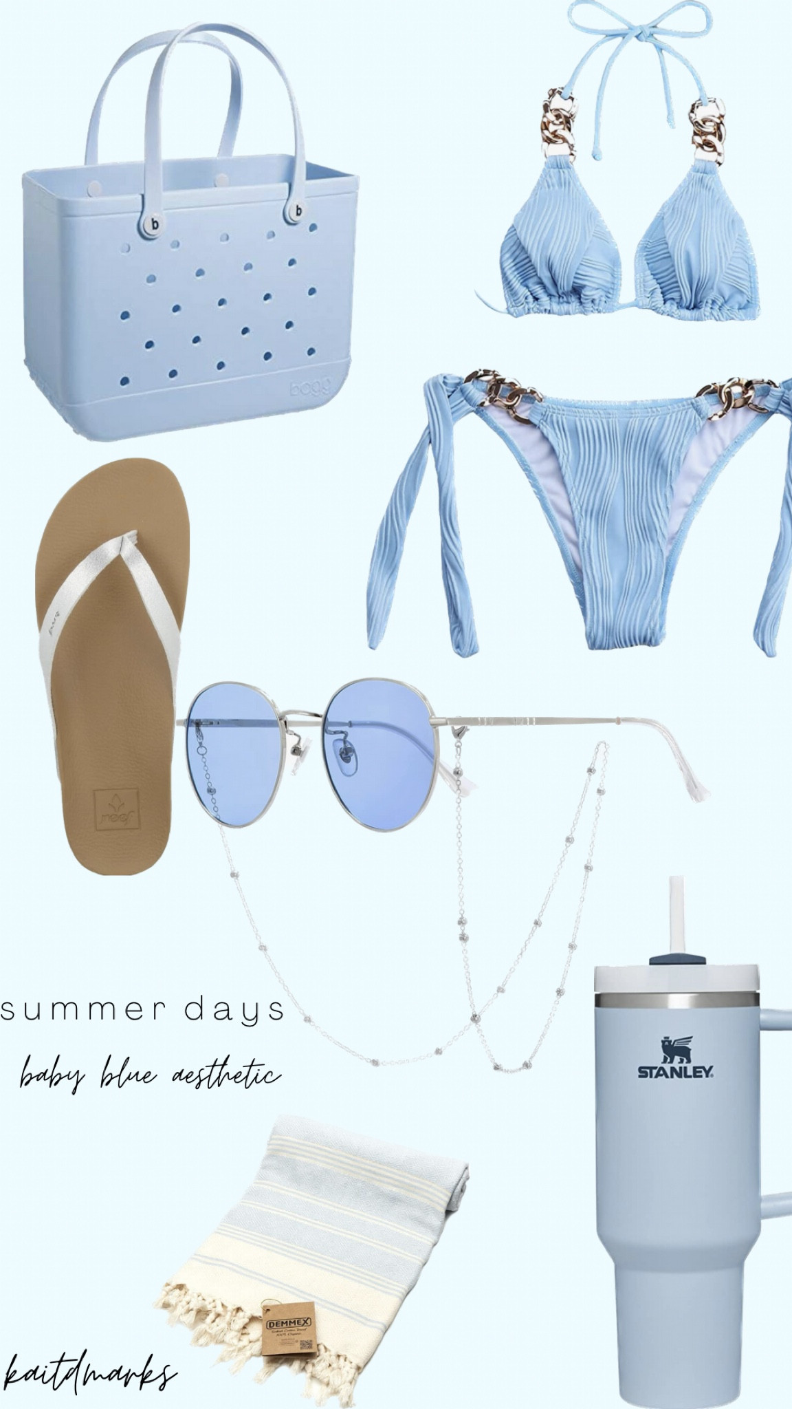 Summer inspo - baby blue aesthetic 🤍

#SummerOutfit #SummerAesthetic #Amazon #SummerOutfit 

#LTKSeasonal #LTKswim #LTKunder50