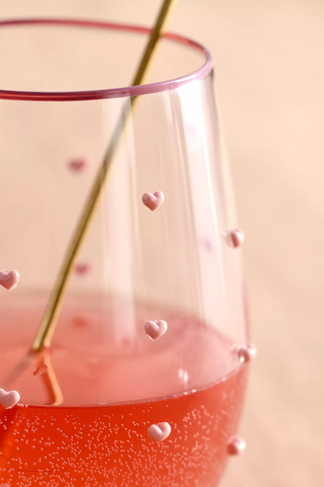 Heart Confetti Wine Glasses, Set of 2 | Anthropologie (US)