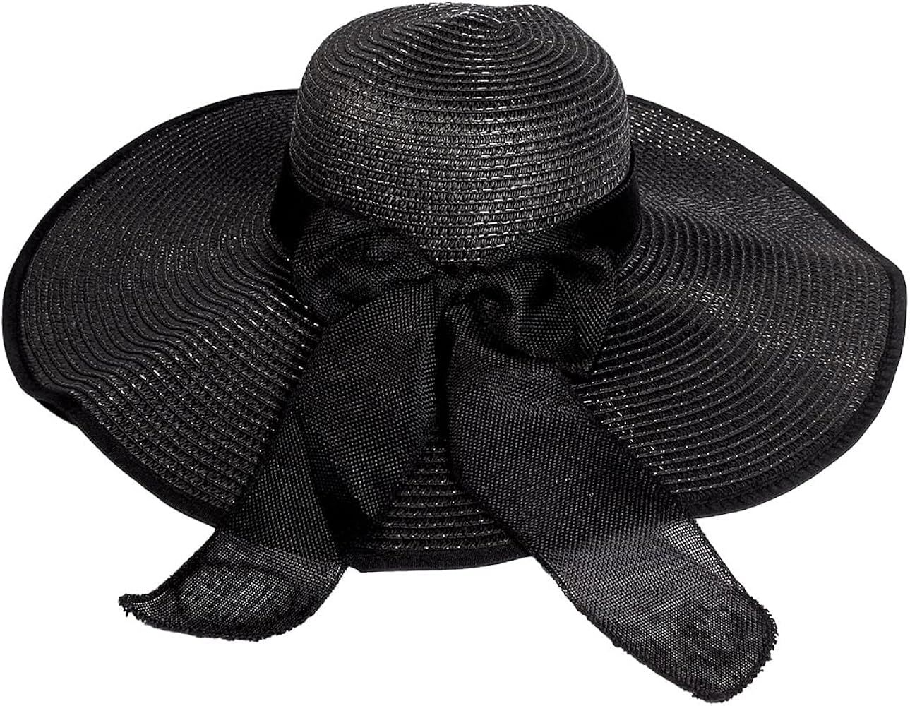 TANOSII Straw Sun Hat Wide Brim Beach Hat Foldable Roll up UV Protection Floppy Hats for Women | Amazon (US)