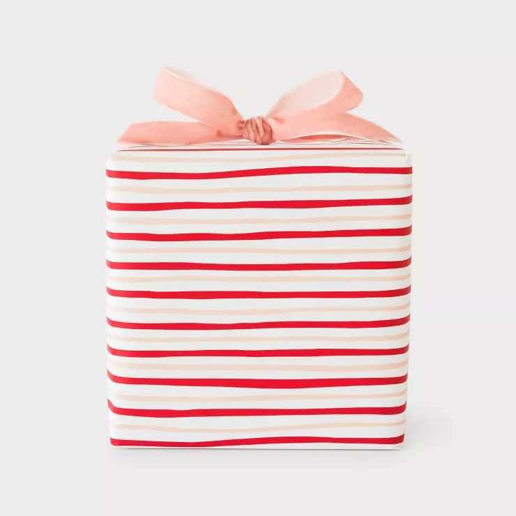 30 sq ft Red & Pink Stripe Gift Wrap - Sugar Paper™ + Target | Target