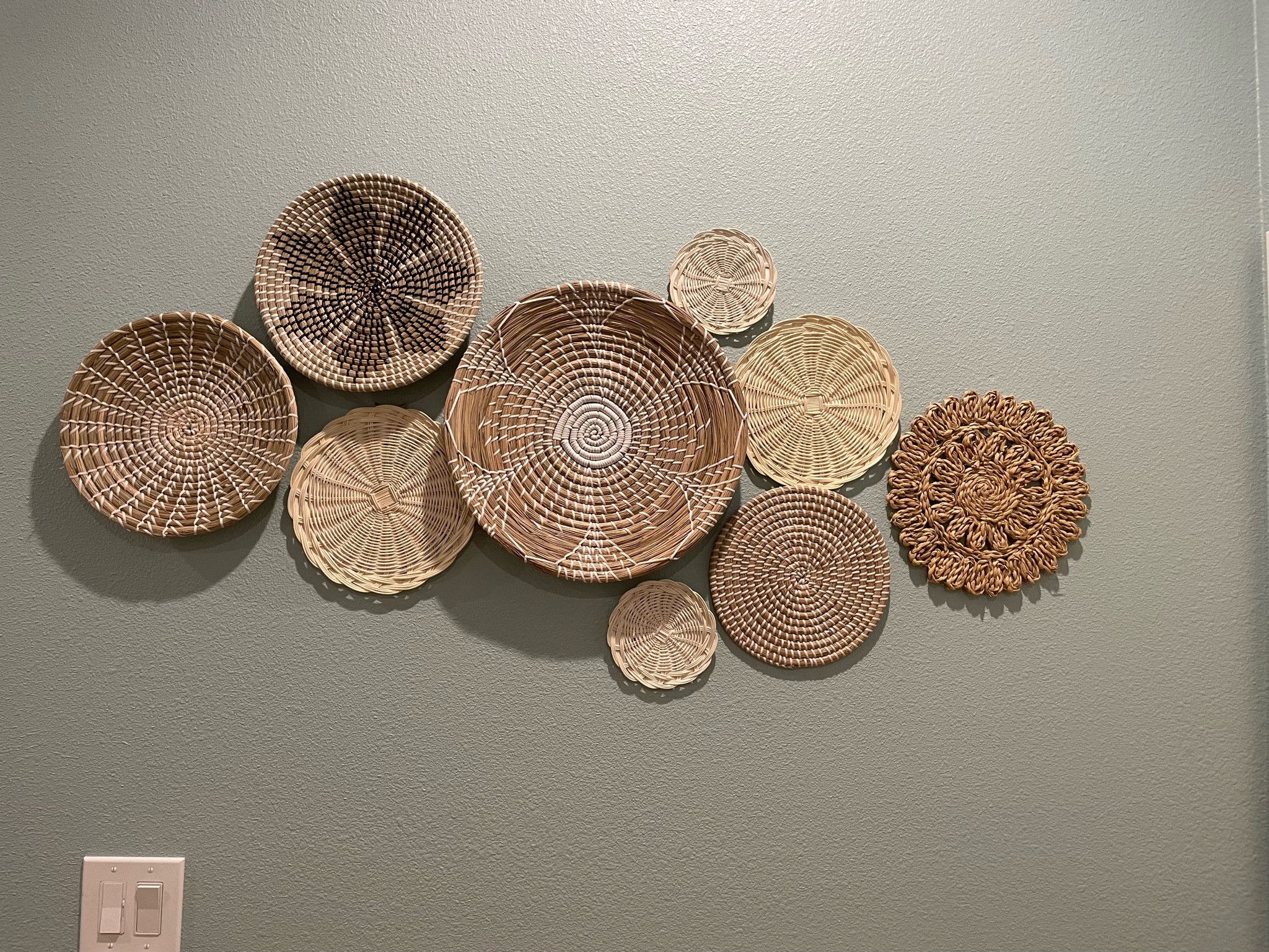 Bedroom wall decor idea. These handmade baskets are so gorgeous! 

#LTKhome