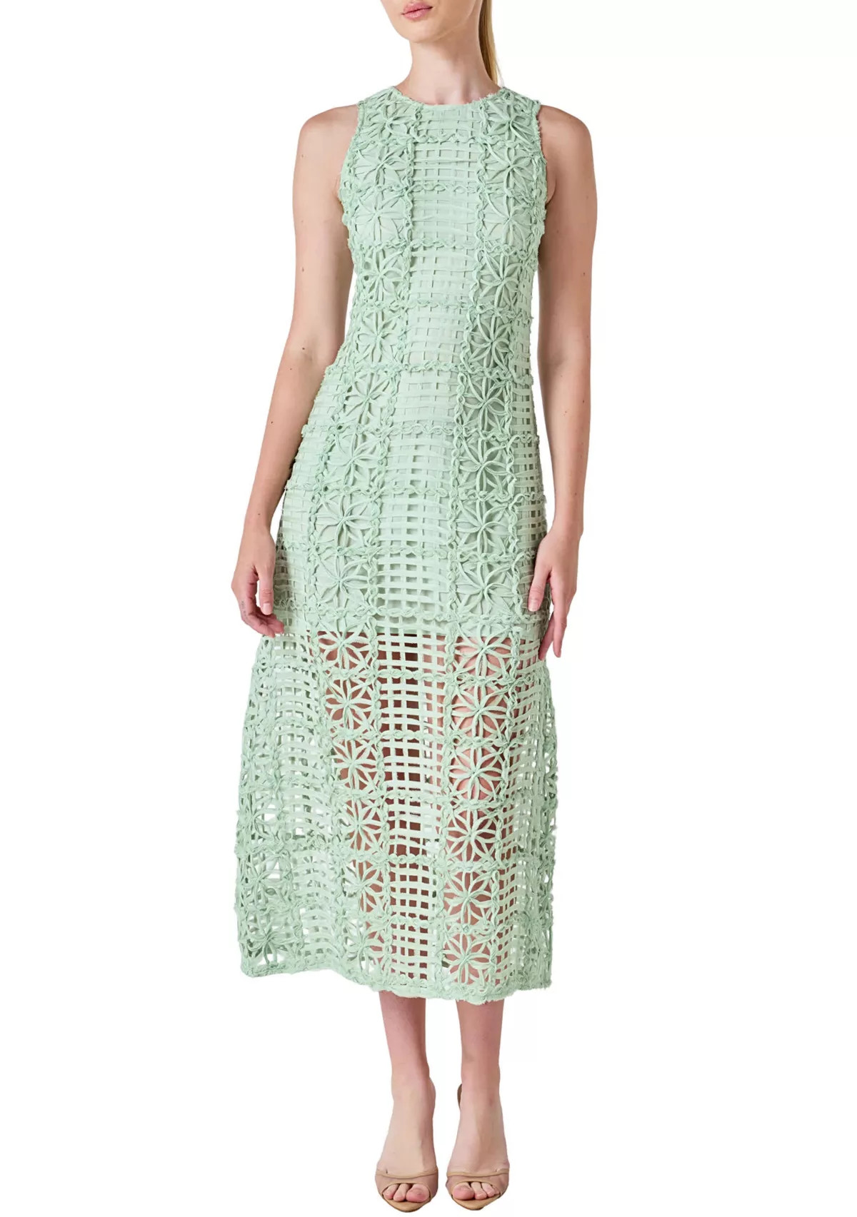 Textured Sleeveless Maxi Dress | Belk