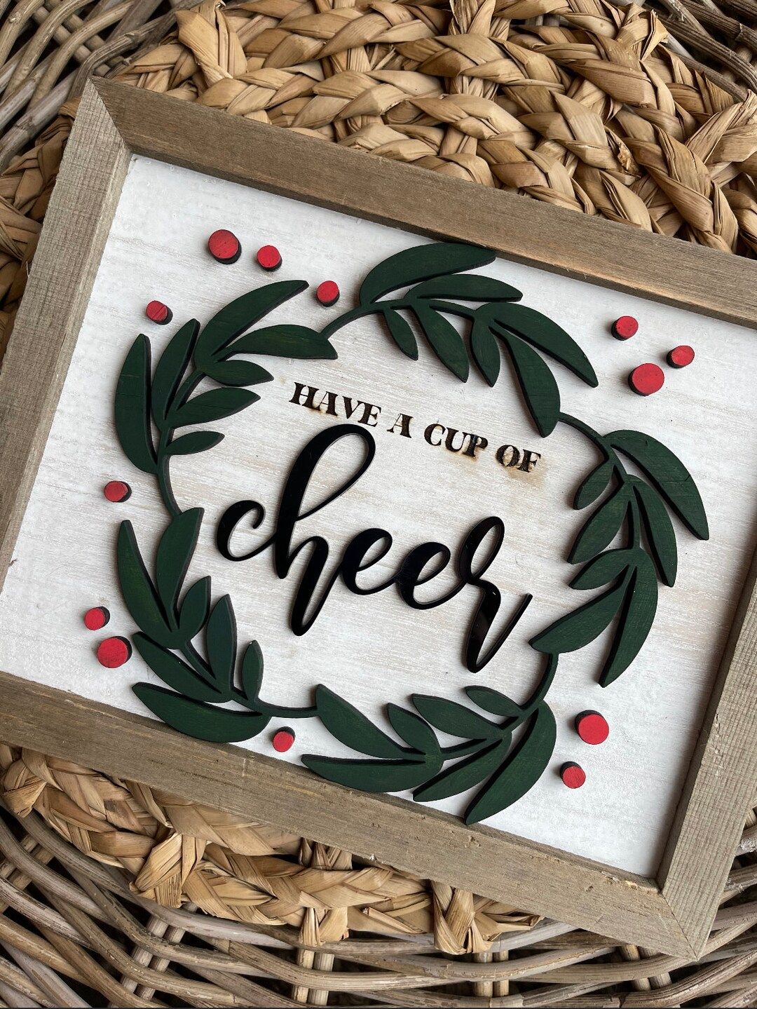 3D Coffee Bar Sign | Have A Cup Of Cheer Christmas  | Coffee Bar Sign | Christmas Decor | Christm... | Etsy (US)