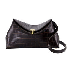 Toteme T-Lock Pouch Clutch — Brown | Italist Inc.