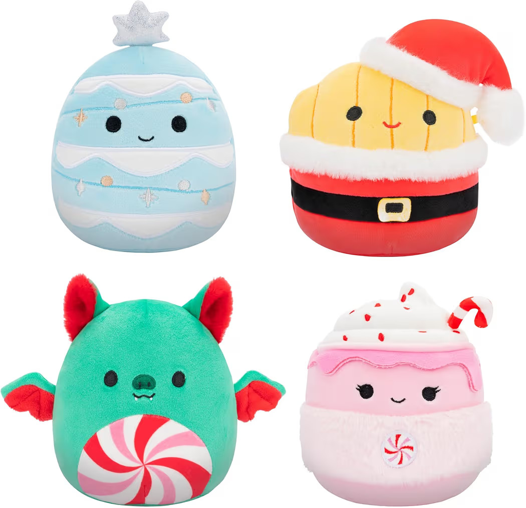 Squishmallows 5-Inch Official Jazwares Plush, Ethel Hot Chocolate, Floyd French Fries, Keiko Blue... | Amazon (US)