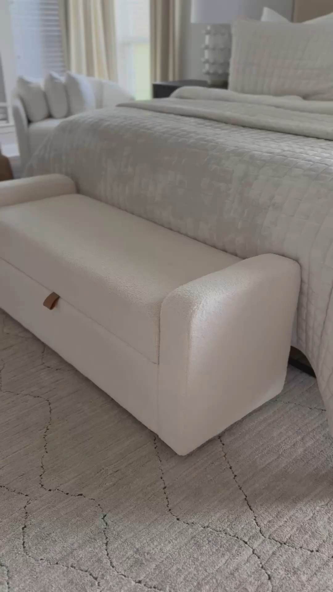 Walmart home decor 
Boucle storage bench

#LTKSaleAlert #LTKHome