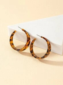 Tortoiseshell Pattern Cuff Hoop Earrings SKU: sj2301151671817679(6 Reviews)$1.90$1.81Join for an ... | SHEIN