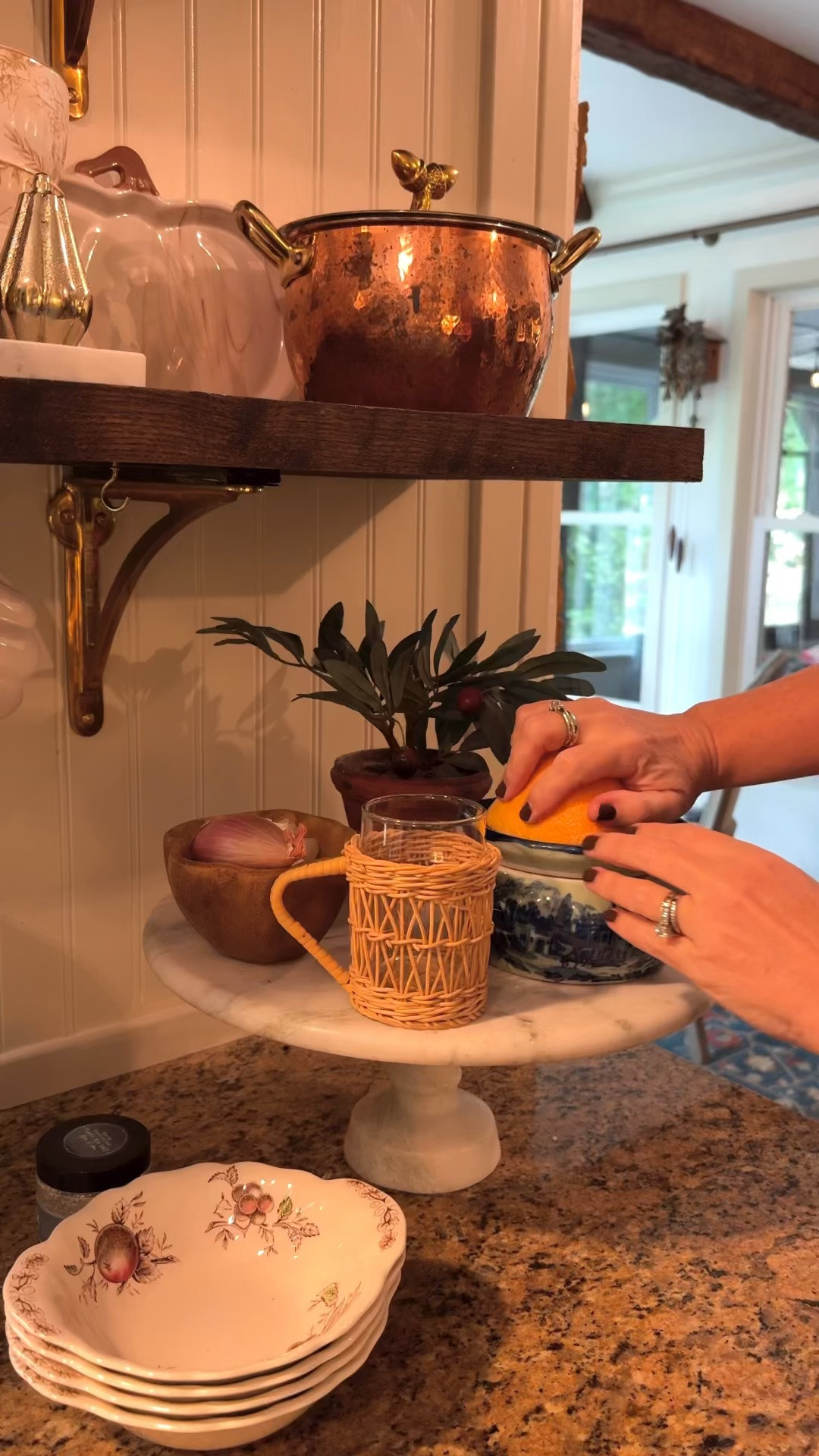 Love my vintage kitchen items… wicker mug with handles, vintage Victoria ironstone juicer reamer, copper

#LTKHome #LTKSeasonal #LTKSaleAlert